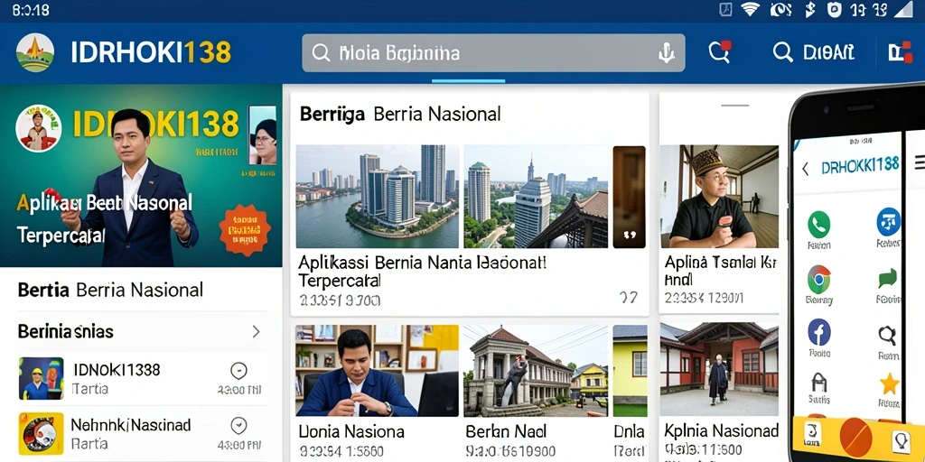 Tampilan antarmuka aplikasi IDRHOKI138 yang modern dan informatif.