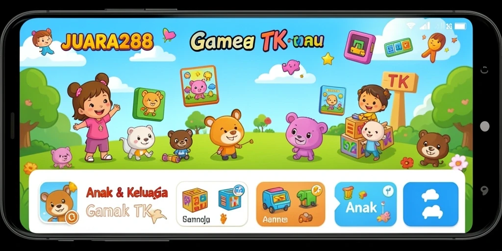 Screenshot antarmuka JUARA288 yang ramah anak.