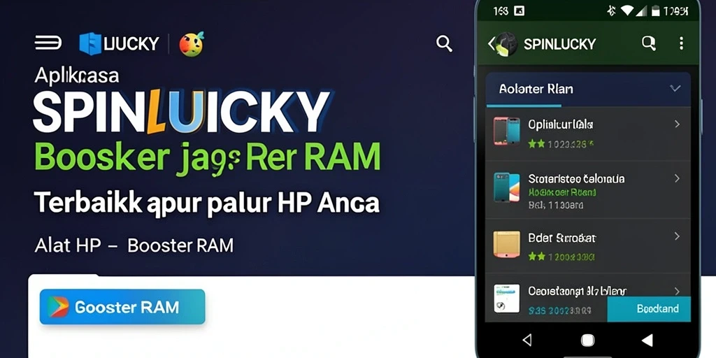 Tampilan antarmuka SPINLUCKY yang intuitif dan fungsional.