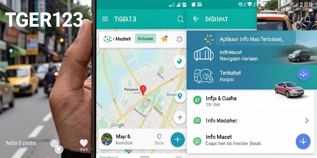 Antarmuka pengguna TGER123 menampilkan informasi lalu lintas secara jelas dan mudah dipahami.