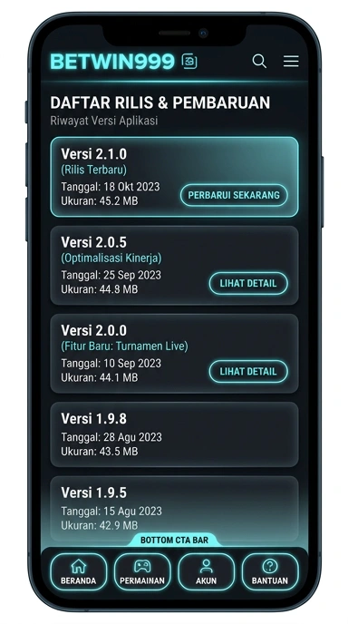 Riwayat versi betwin999 untuk pengguna Android